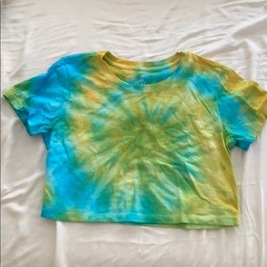 One-of-a-kind Tie Dye Cropped Tee